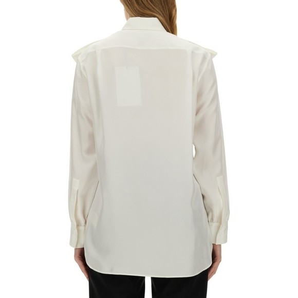 Burberry White Mulberry Silk Shirt - NWT